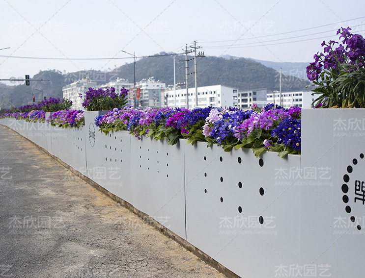 市政隔離花箱道路花箱溫州案例